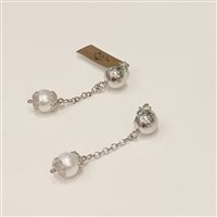 Orecchini Vidali Gioielli Donna in Argento Perla ORAR-38-34 - ORAR-38-34